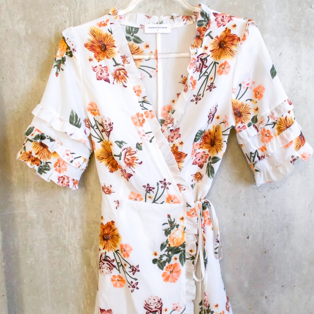 Goodnight Macaroon Floral Wrap Dress